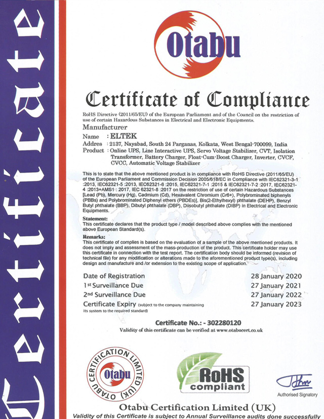 RoHS Compliance